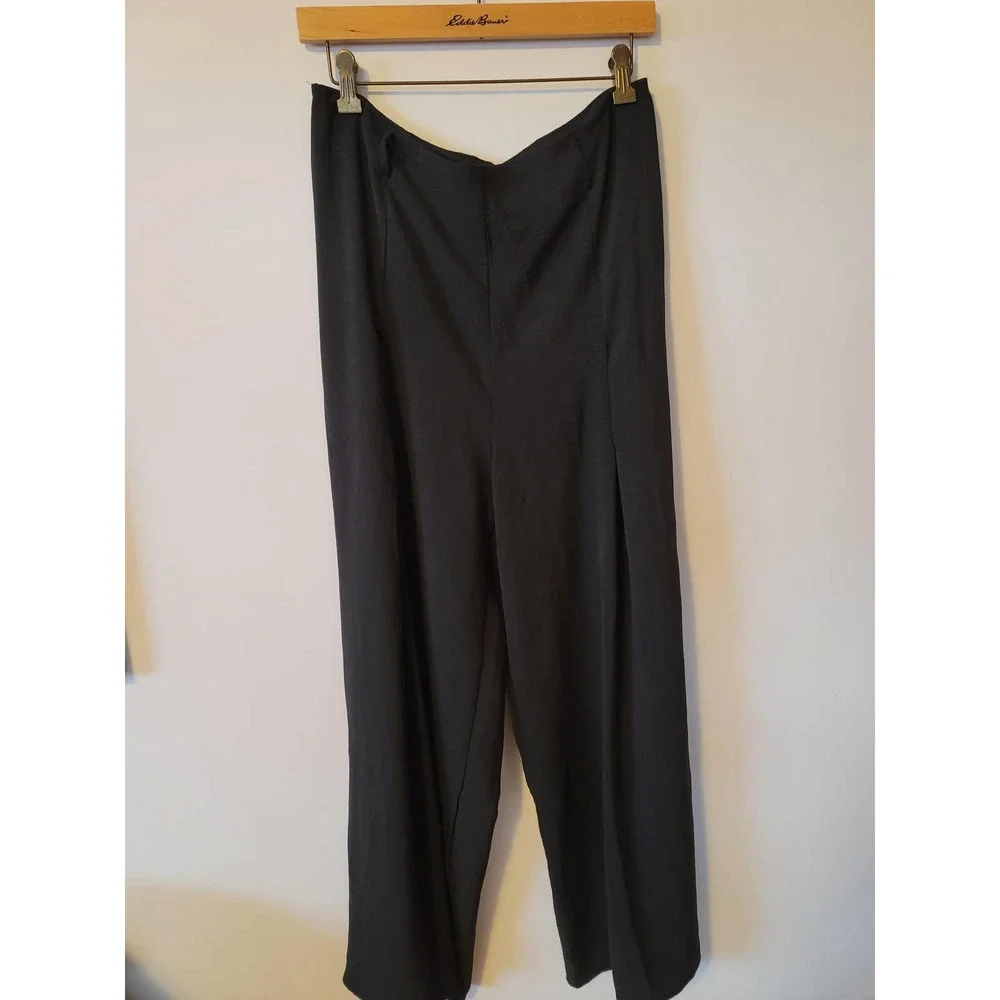 New 100% Polyester Black High Rise wide leg Women's Trousers XL - Picture 1 of 9